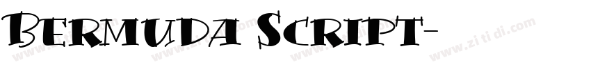 Bermuda Script字体转换